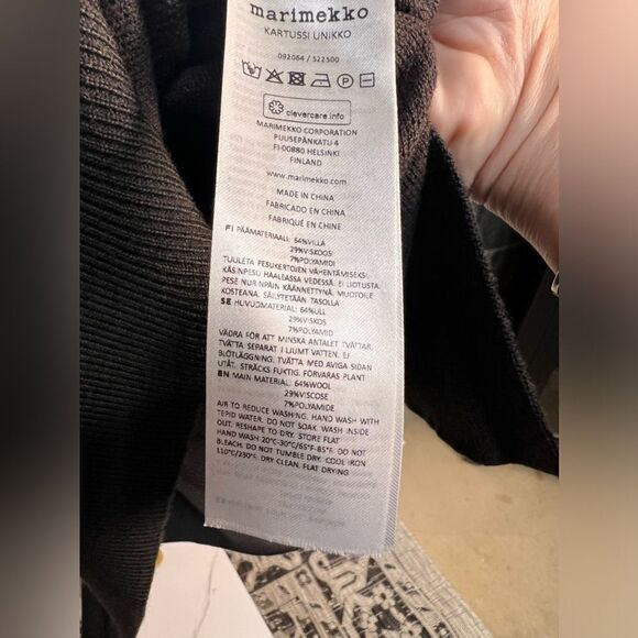 Marimekko Kartussi x Anthropologie Unikko Knit Tunic in Brown - Picture 10 of 10